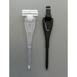 Пластмасова игла с картодържател, черна Пластмасова игла с картодържател, черна