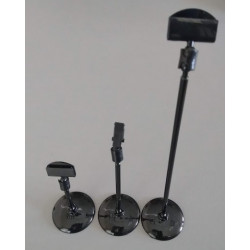 Малка кръгла основа, рамо 5 см, малък картодържател, черни Малка кръгла основа, рамо 5 см, малък картодържател, черни