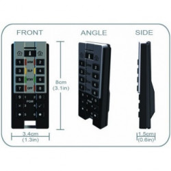 Paradox REM3 2-посочна дистанционна клавиатура/ дистанционно за алармени системи Paradox Paradox REM3 2-посочна дистанционна клавиатура/ дистанционно за алармени системи Paradox