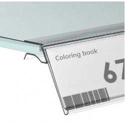 Ценови профил GLS 39 за стъклени рафтове 39/938 мм