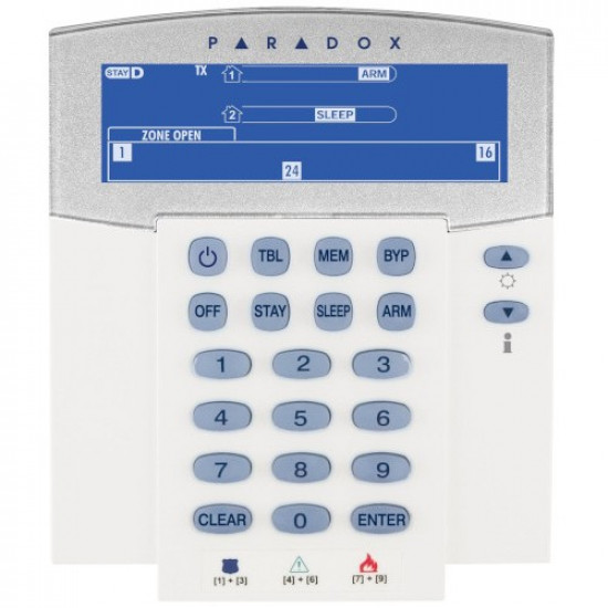 Безжична 2-посочна LСD клавиатура с фиксирани съобщения PARADOX Magellan K38