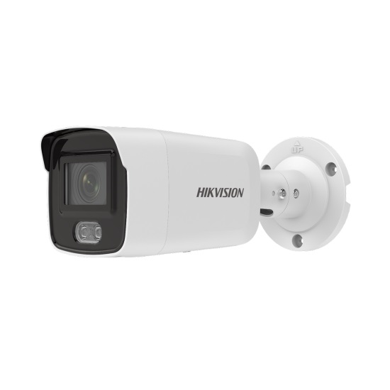 2 MPx корпусна IP камера за видеонаблюдение, вградена бяла LED светлина HIKVISION DS-2CD2027G2- LU(C)