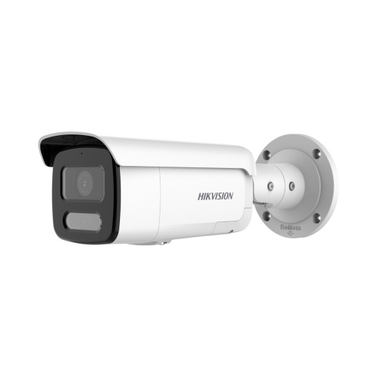 4MPx корпусна IP камера за видеонаблюдение, вградена бяла LED светлина с обхват до 60м HIKVISION DS-2CD2T47G2-LSU/SL