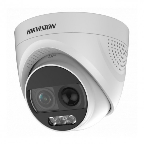 HD-TVI куполна Ultra-Low Light алармена камера с ColorVu технология за цветна картина при пълна тъмнина Hikvision DS-2CE72DF3TPIRXOS