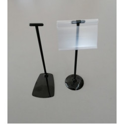 Малка кръгла основа G рамо 10 см, профил за поставяне на етикетник за куки, черни Малка кръгла основа G рамо 10 см, профил за поставяне на етикетник за куки, черни