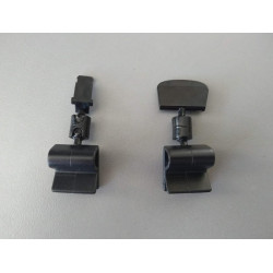 Щипка за тавички без рамо, ябълковидна става и картодържател, черна Щипка за тавички без рамо, ябълковидна става и картодържател, черна