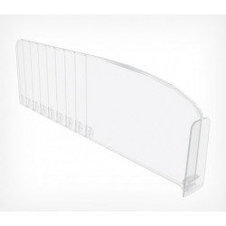 Разделител ляв-десен или с двоен преден стопер 80 мм с габаритни размери 120/385