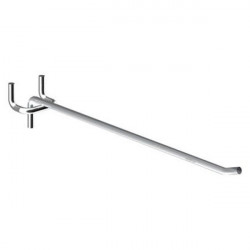 Метална кука единична за перфорирани гърбове 15 см