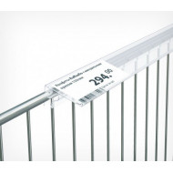 Ценови профил KOL39 мм за кошове и телени рафтове, 1000 мм Ценови профил KOL39 мм за кошове и телени рафтове, 1000 мм