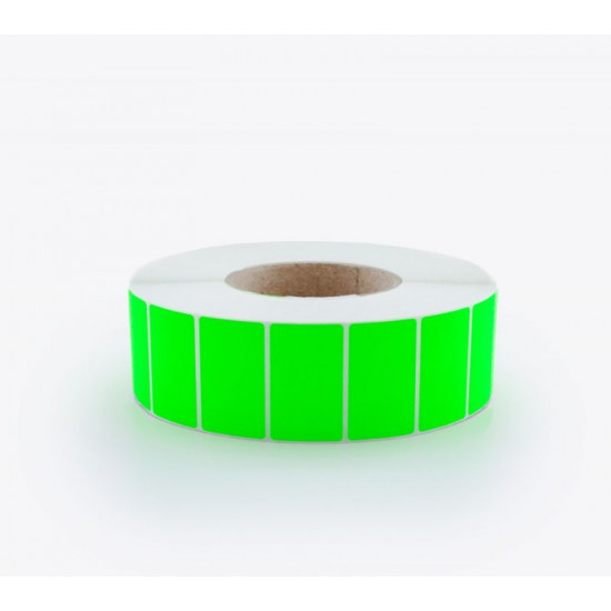 Самозалепващи етикети на ролка, сигнално зелено, 50x30 mm, 4000 етикета