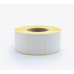 Бели самозалепващи етикети на ролка, 68x54 mm, 2500 етикета Бели самозалепващи етикети на ролка, 68x54 mm, 2500 етикета