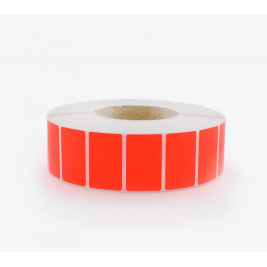 Самозалепващи етикети на ролка, сигнално червено, 50x30 mm, 4000 етикета